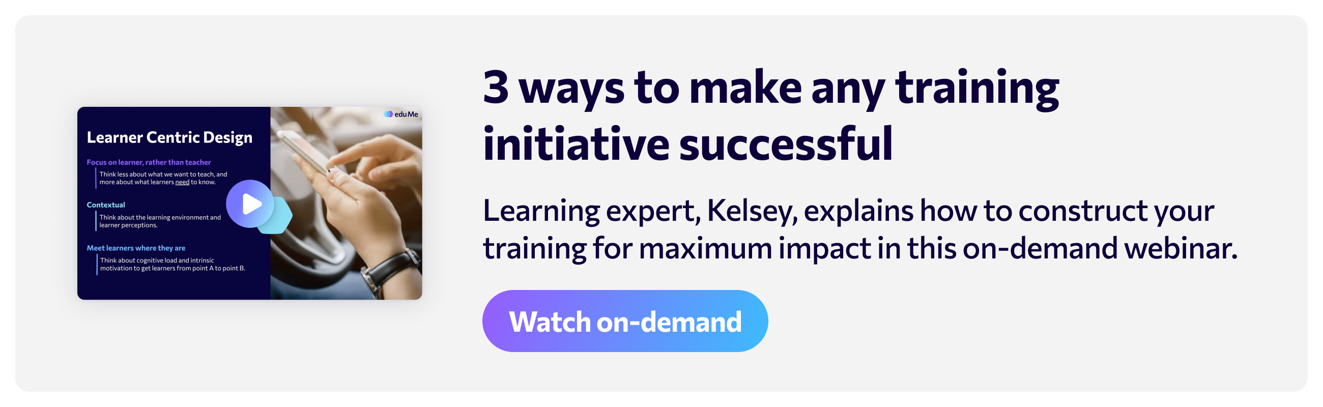 3 ways to make any training initiative successful