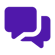 SMS & email icon purple